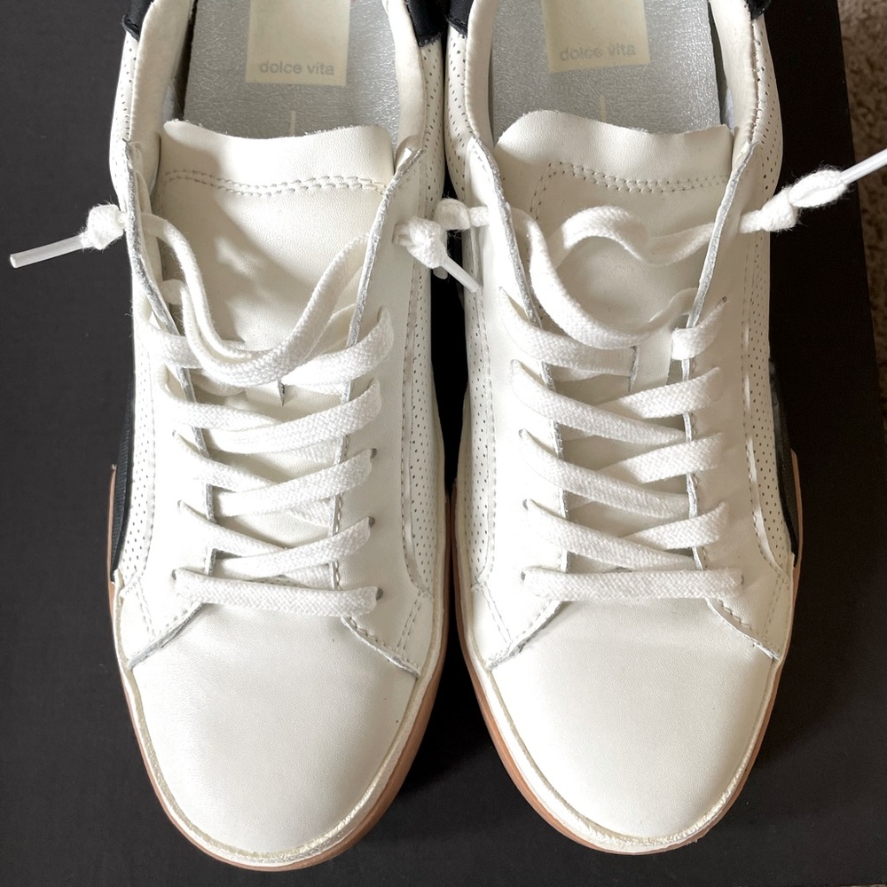 Dolce Vita white casual sneakers